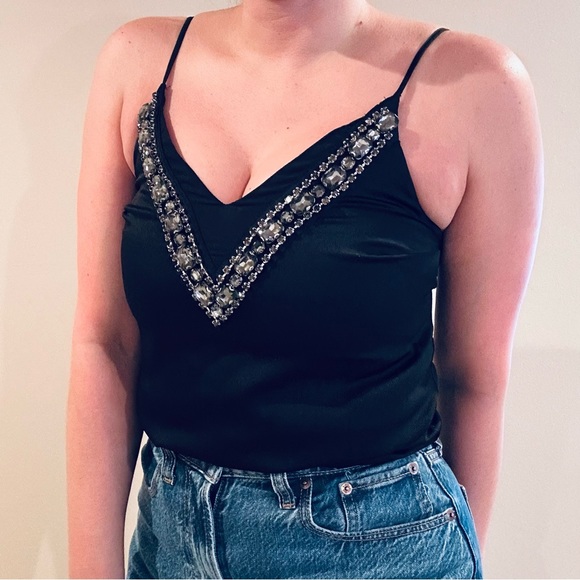 Express Rhinestone Embellished Tank Top - Picture 2 of 4